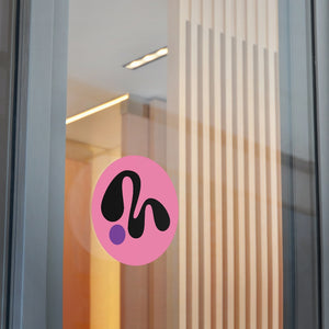 Round MDOT Sticker - Pink