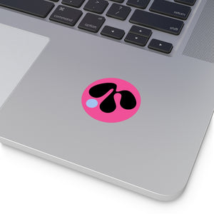 Round MDOT Sticker - Magenta