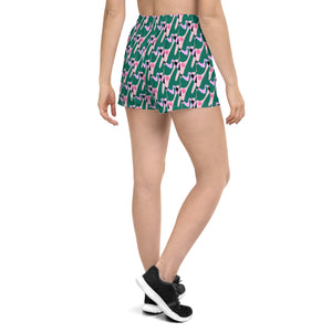 Women's Athletic MDOT Pattern Short Shorts