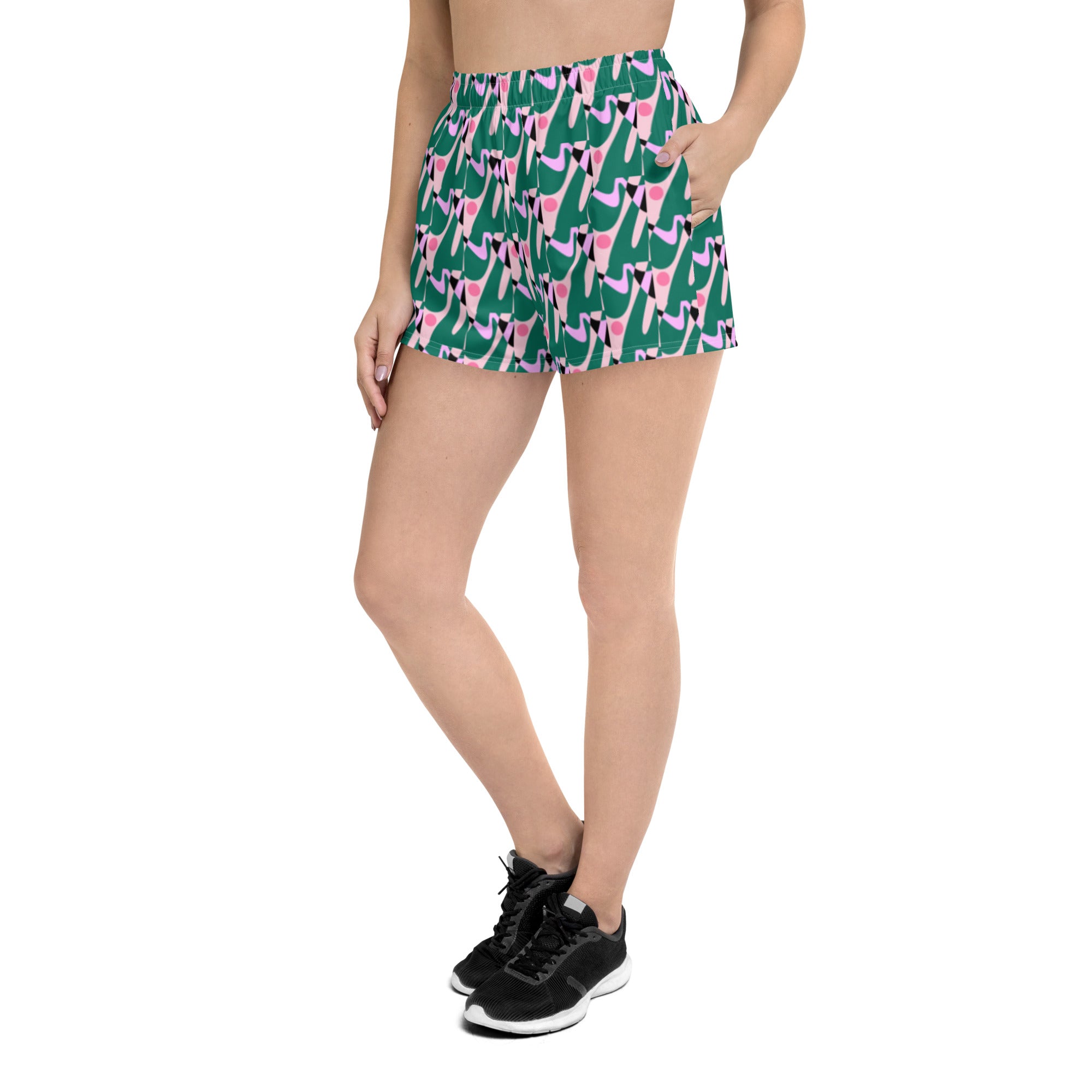 Women's Athletic MDOT Pattern Short Shorts