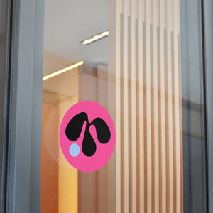 Round MDOT Sticker - Magenta